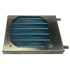 Mini Condenser Radiator Copper Tube Fin Evaporator DN1X120 #