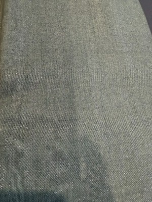 Loro piana vintage green/silver fabric  suiting 3.4 yards