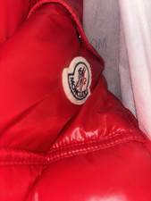 Moncler Men s Red Puffer Jacket Nylon Solid L...