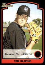 Tom Glavine 2003 Bowman #68 New York Mets MLB READ FREE SHIPPING AutographDen