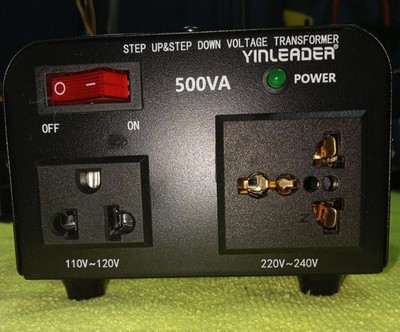 Yinleader 500VA Transformer Power Converter Step Up/Down 110/120- 220/240