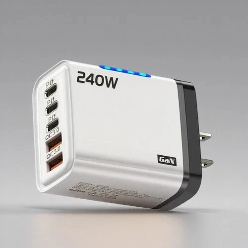 Cargador de Pared 240W Carga Súper Rápida USB Tipo C para iPhone Air 17 16 15 14 13 Foto 4 de 4