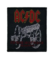 AC/DC For Those About To Rock Battle Jacket Sew On Woven Patch - OFFICIAL 10-6