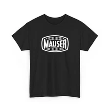 Mauser Unisex Graphic Black Tshirt Cotton Tee Sizes S-3XL Firearm Heritage Fans