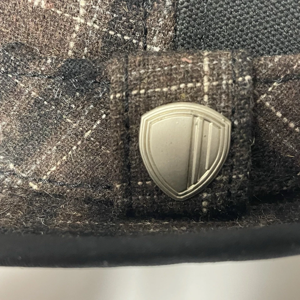 Sombrero Fedora Ben Sherman para Hombre Marrón a Cuadros 22.5” Interior Circunf., Poliéster/Lana/Algodón Foto 4 de 4