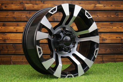 4x R15 '' 5x139.7 Racingline 4x4 Style Et-13 Black Polished Wheels: Für Dodge