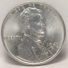 USA, 1943-P Lincoln Cent, KM132a, Zinc, UNC, specks, NR, 2-2