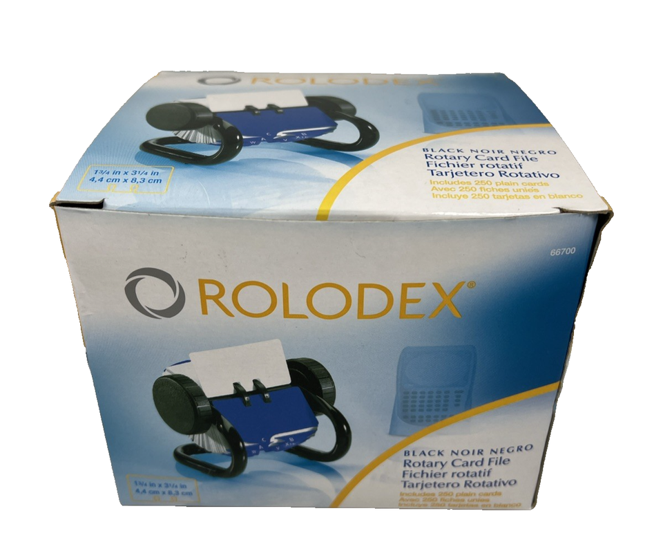Rolodex 66700 Open Rotary Card File, Holds 250 1.75 x 3.25 Cards ...