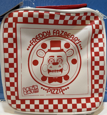 Official FNAF Freddy Fazbear Pizza Insulated Lunch Box Bag Bioworld New