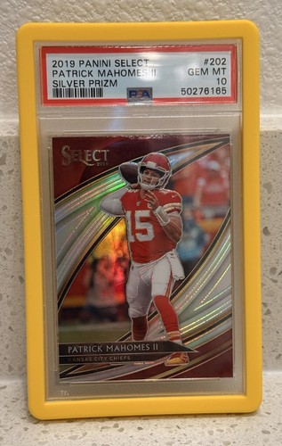 2019 Select PATRICK MAHOMES II Field Level  Silver Prizm #202 PSA 10 Chiefs MVP