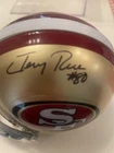Jerry Rice San Francisco 49'ers Signed Lil' Riddell Mini Helmet w/ Box And COA