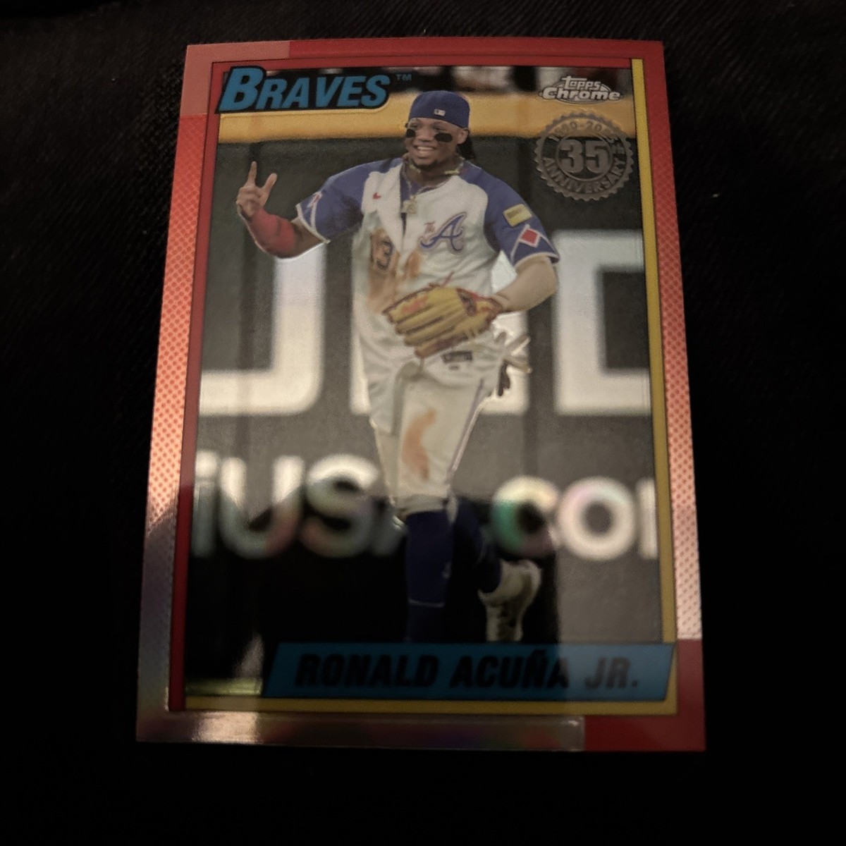 2025 Topps Chrome #90CB-2 - Ronald Acuna Jr - 35th Anniversary
