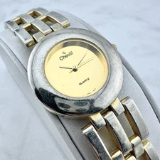 Vintage Cheval Gold Mirror Dial Two-Tone Womens Dial, New Battery
