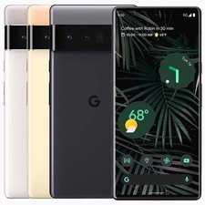 Google Pixel 6 Pro GLUOG 128/256GB 50MP Mobile White/Black Unlocked VERY GOOD