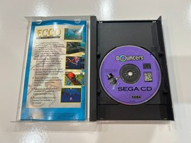 Bouncers (Sega CD 1994) CIB Complete in Box with Manual + Reg Card + Foam VG!