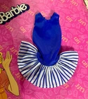 VINTAGE ✨mint✨ BARBIE Fashion Finds 1990 #2614 (Blue & White Striped Dress)