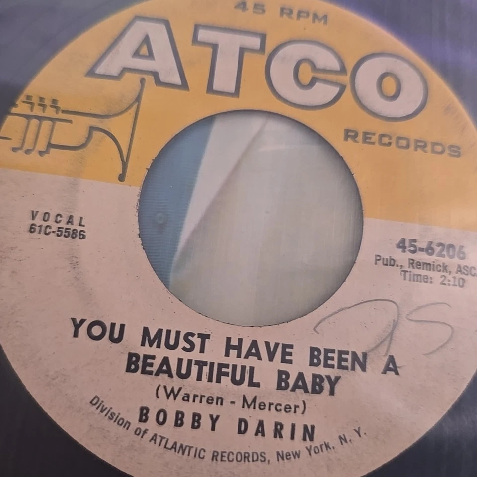 Bobby Darin - You Must Have Been a Beautiful Baby - 1961 Vinyl Record 45  Foto 2 de 3