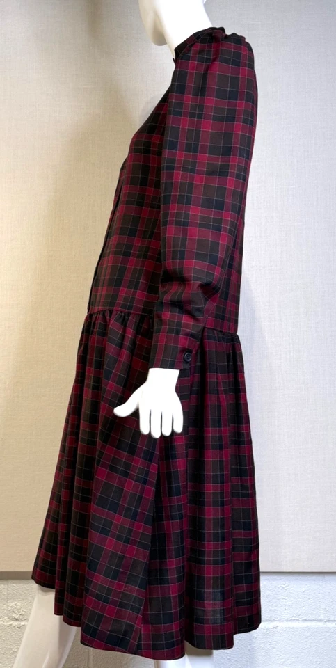 Vestido Liberty Of London tejido a cuadros lana callis talla 8, de colección Inglaterra años 80 Foto 4 de 4