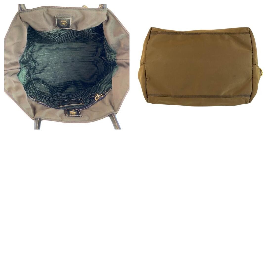 PRADA Khaki Nylon 31 Tote Bag Handbag Ladies 505772 Used thumbnail 4