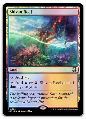 Shivan Reef (Ripple Foil) #375 (NM) Modern Horizons 3 M3C Magic MTG