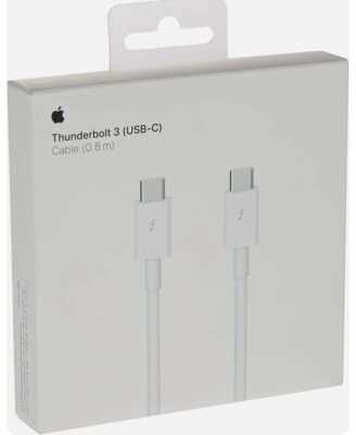 GENUINE APPLE A1896 THUNDERBOLT 3 USB‑C CABLE 0.8M FOR IPAD PRO