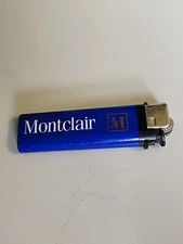Vintage Montclair Cigarettes Disposable Plastic Scripto Lighter Blue. B66