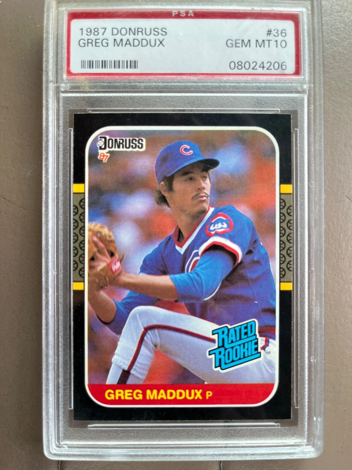 Deal for 1987 donruss greg maddux psa 10