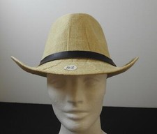 NWT Western Fedora Hats Brown Belt And Buckle Trim About 2 1/2" Brim S/M O4