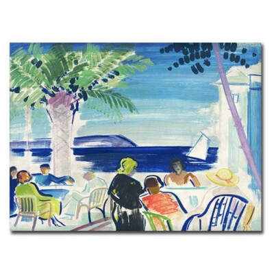 French Riviera, 1920 by Vaszary Gallery Wrapped Canvas Giclee Art (12 x 16 in)