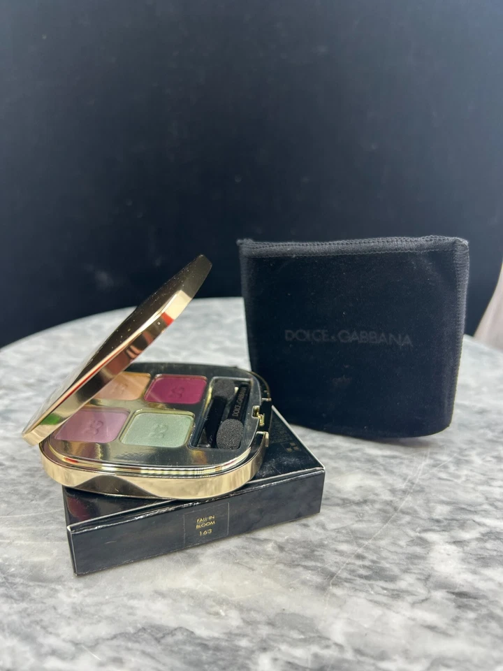 DOLCE & GABBANA The Eyeshadow Quad - 4,8 g/0,16 oz #Fall in Bloom 163 ~ Nuevo en caja Foto 3 de 4