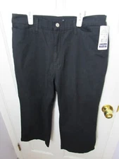 NEW FDJ French Dressing Jeans Womens Black Denim D-Lux Pull On Pants Jeans Sz 16