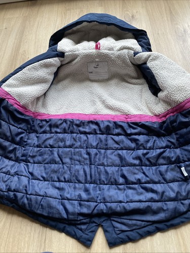 Warme Winterjacke Anorak Mädchen Gr. 128 blau - Bild 8 von 9