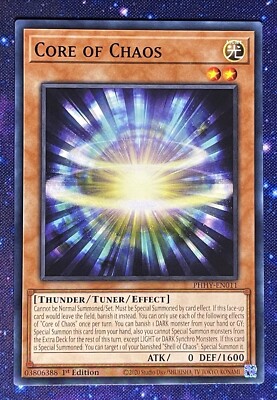 Yu-Gi-Oh! TCG, Core of Chaos, Photon Hypernova PHHY-EN011 1st Ed. Common