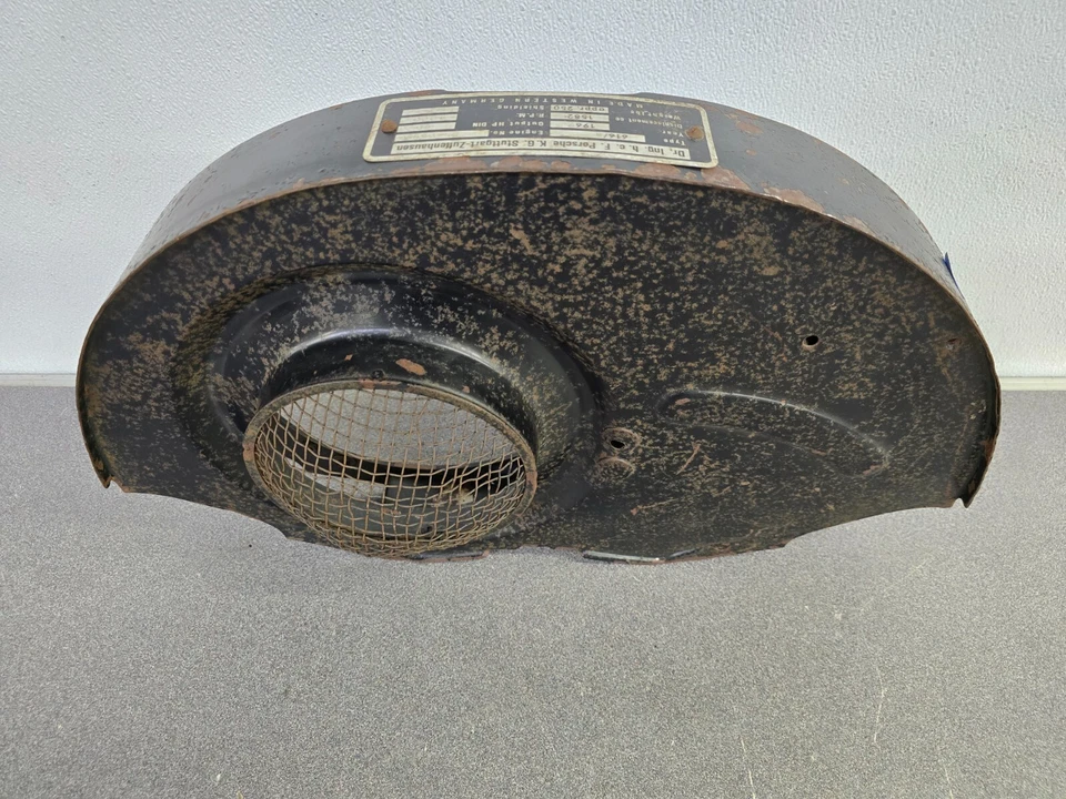 BONITO USADO ORIGINAL GENUINO PORSCHE 356B VENTILADOR CUBIERTA SOPLADOR CARCASA CASA PARA PERROS #44 Foto 3 de 4