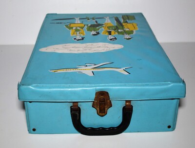 RARO VTG 1960 REMCO Estuche De Muñeca De Viaje En Azul 16 X 11 3.5