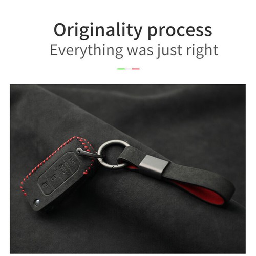 Full Suede Covered Key Fob Remote Protector Holder Cover Case For Jeep Liberty - Picture 7 of 9