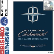 1965 Lincoln Continental Factory Shop Service Manual