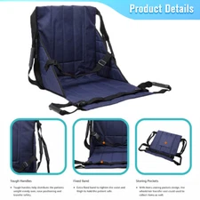 Blue Patient Transfer Wheelchair Seat Cushion Lift Stair Slide Board Safety Pad