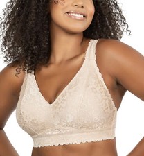 Parfait Adriana Banded Stretch Lace Wireless Bralette P5482 -Bare, Black, De...
