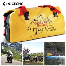 Waterproof PVC Duffel Bag Travel Dry Bag 66L Roll Top for Motorcycle Tail Bag