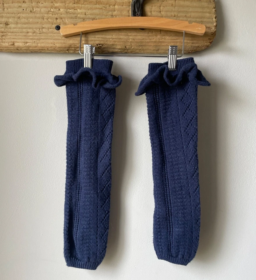 NUEVO SIN ETIQUETAS - Calentadores de piernas Matilda Jane Julep azul marino oscuro sistema operativo para niñas Foto 2 de 4