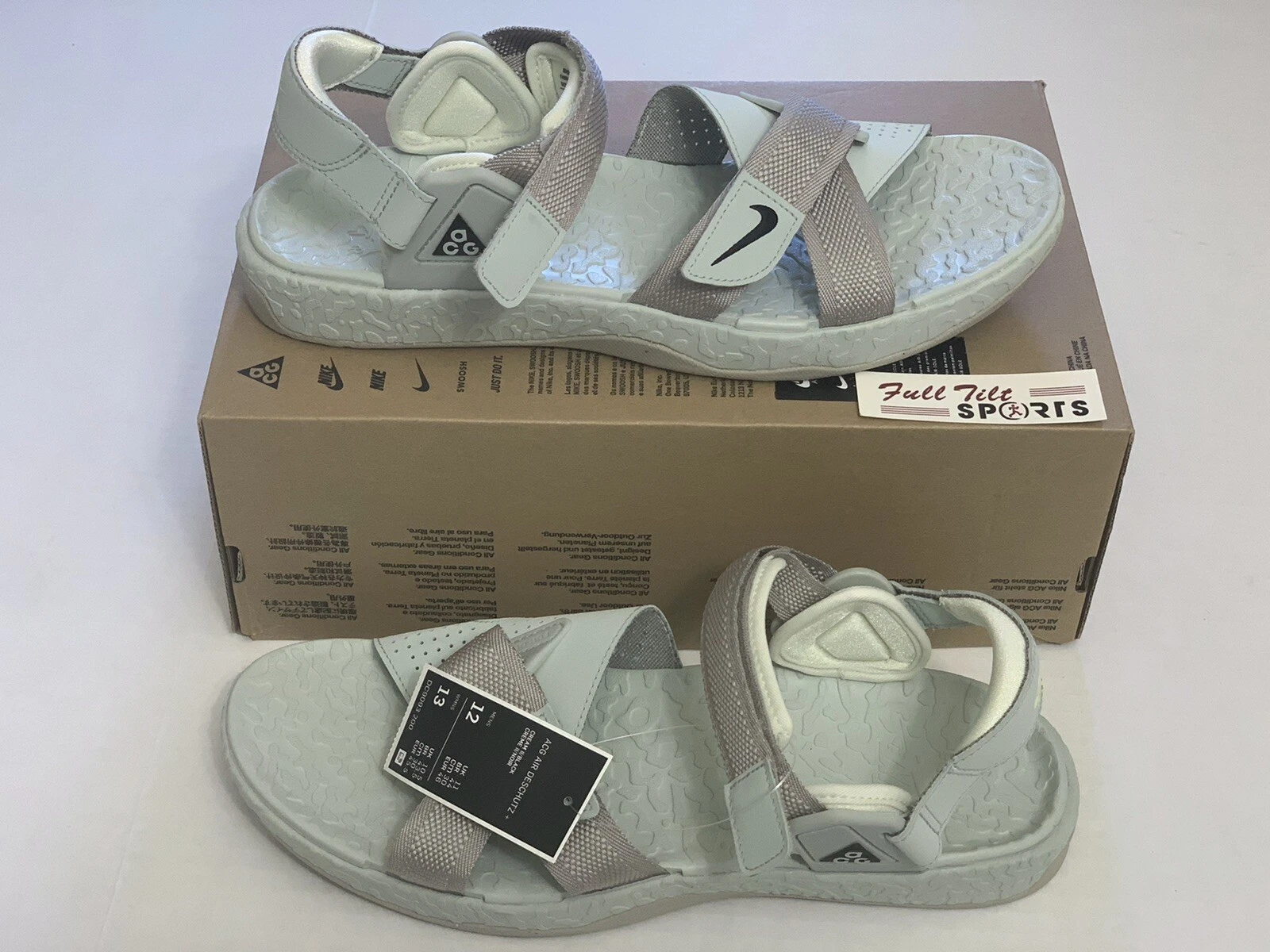 Sandali Nike ACG Air Deschutz ""crema II neri"" taglia 12 CT2890