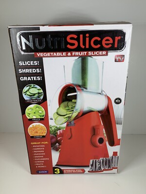 Emson Nutrislicer vegetable & fruit countertop slicer w/stainless steel blades
