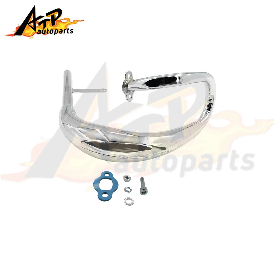 Chromed Expansion Chamber Muffler CDH66 2 Stroke Muffler - GAS MOTORIZED BICYCLE - image 4 of 4