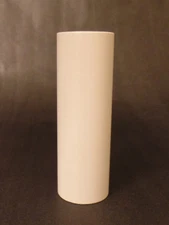 3" Smooth Flat White Paper Candle Cover Chandelier Lamp Socket, Standard #CC814T