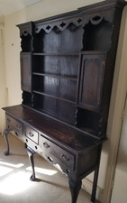 Vintage country-style solid wood Welsh dresser