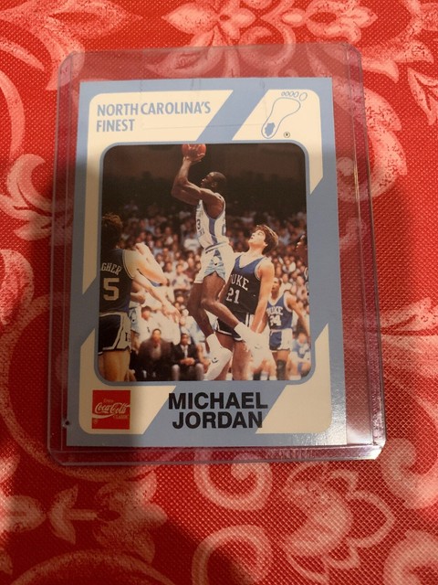 1989 MICHAEL JORDAN COCA COLA NORTH CAROLINA S FINEST ROOKIE 18 EBay