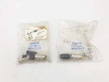 Lot of 2 New Amphenol C091A-T-3361-001 Female DIN 5-Pin Cable Connectors 250V 5A