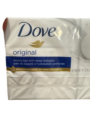 Dove Original Deep Moisturizing Beauty Bar Soap, 3.75 oz (6 Bars) - Picture 4 of 5