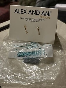 Authentic Threshold Of The Unseen The Golden Skeleton Key Earrings